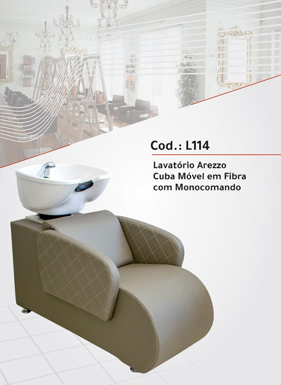 L114 – Lavatório Arezzo Monocomando – Cuba Fibra