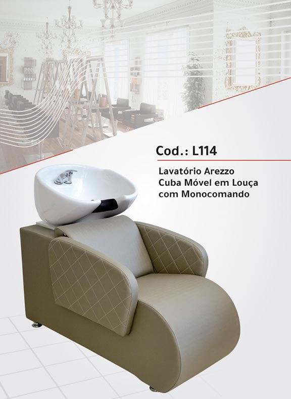 L114 – Lavatório Arezzo Monocomando – Cuba Louça
