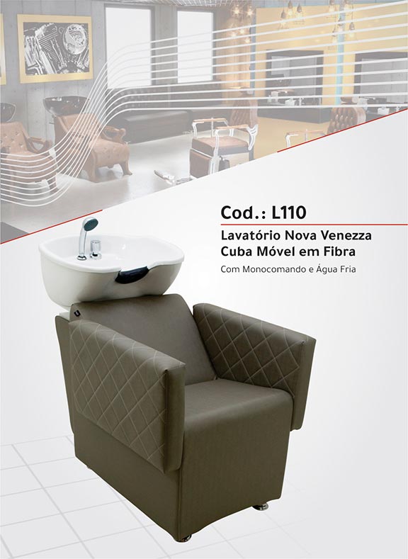 L110 – Lavatório Nova Veneza  - Cuba de Fibra