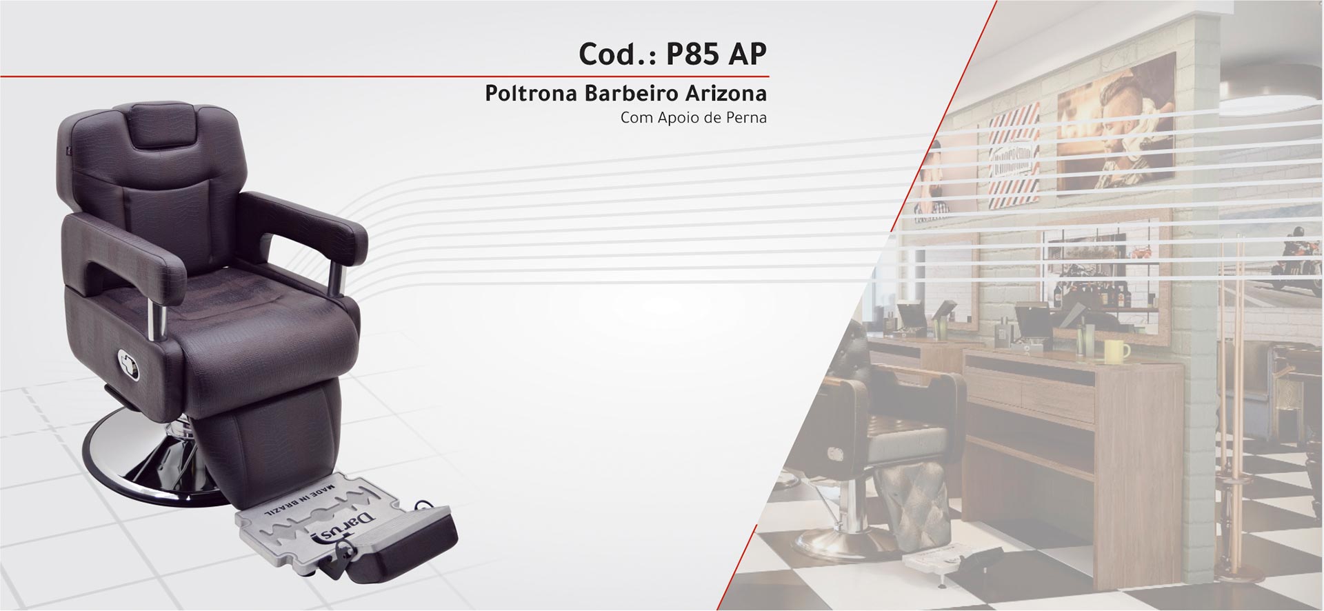 Poltronas cadeira Arizona Barbeiro, Produtos legais e Pratico