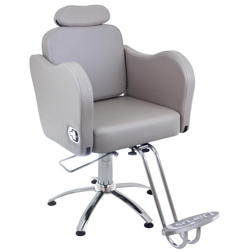 Cadeira Poltrona Hidráulica Spyder Base Estrela - Fabricante: Darus Design  - Cor: Preto Bling no Shoptime