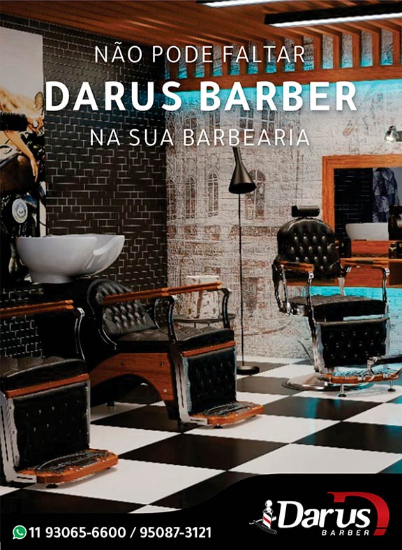 Cadeira de barbeiro moderna em uma barbearia